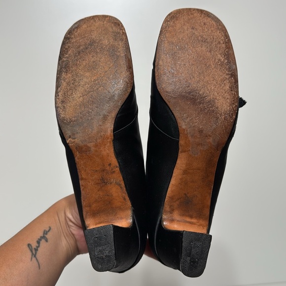 Vintage Rare Del Arte Shoes Satin Ballet Style Heels - Picture 13 of 17